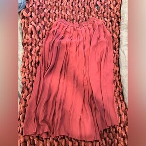 Uniqlo Pleated Midi Skirt - Plum